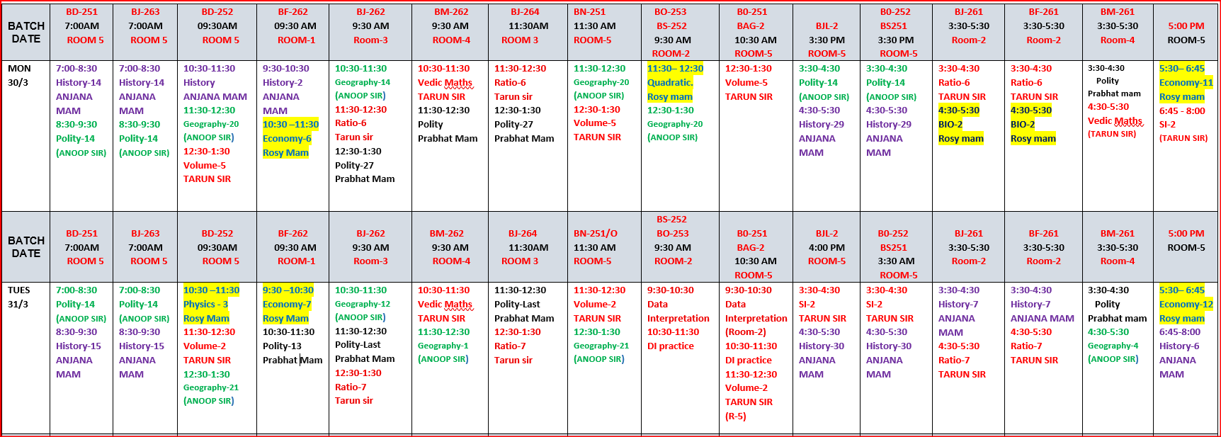 The Coaching Concept Time table&nbsp;<p>30-31 MARCH 2026</p> image