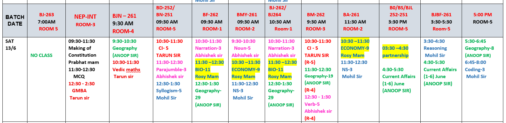The Coaching Concept Time table&nbsp;<p>13 June 2026</p> image