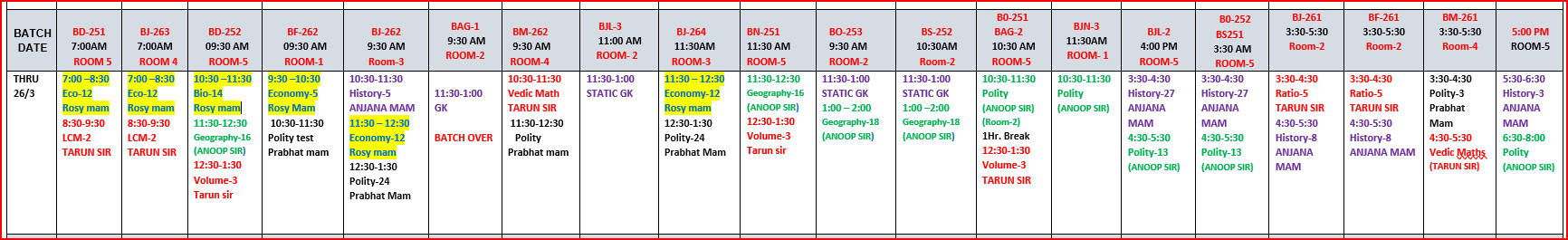 The Coaching Concept Time table&nbsp;<p>26 MARCH 2026</p> image