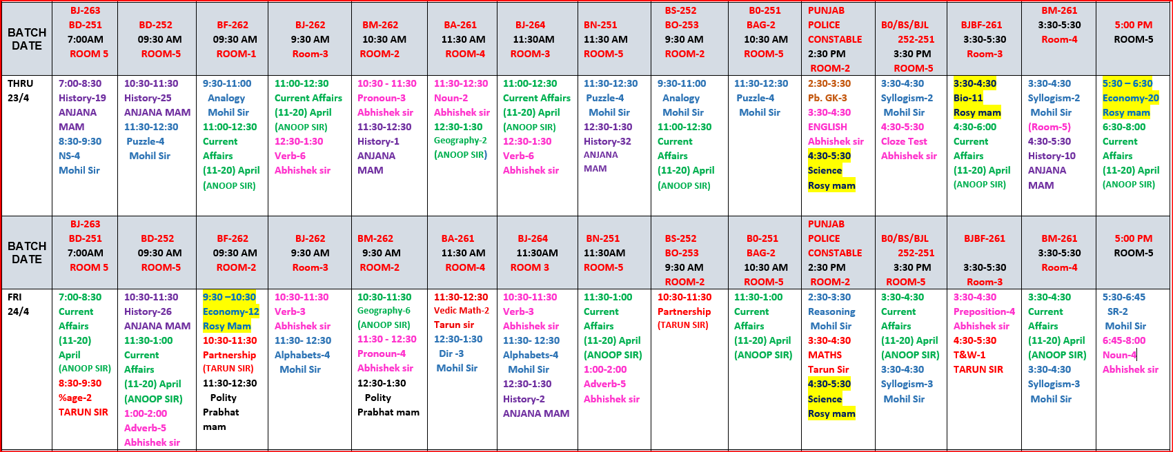 The Coaching Concept Time table&nbsp;<p>23-24 April 2026</p> image