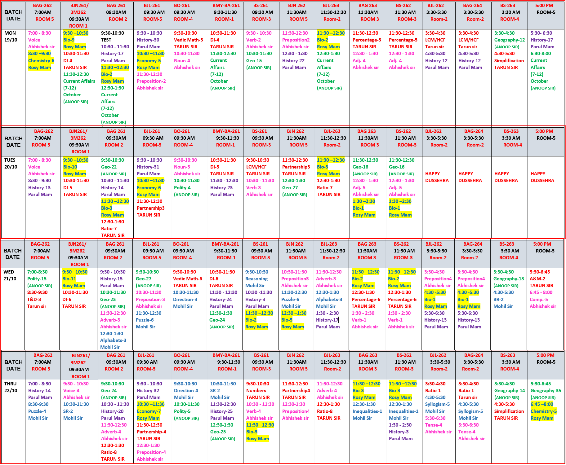 The Coaching Concept Time table&nbsp;<p>&nbsp;19-22 Oct. 2026</p> image