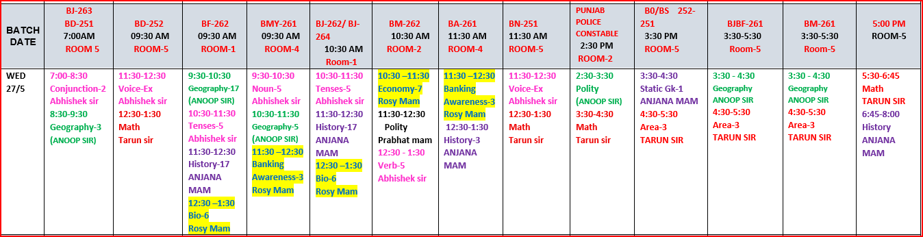 The Coaching Concept Time table&nbsp;<p>27 May 2026</p> image