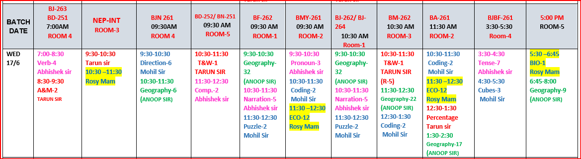 The Coaching Concept Time table&nbsp;<p>17 June 2026</p> image