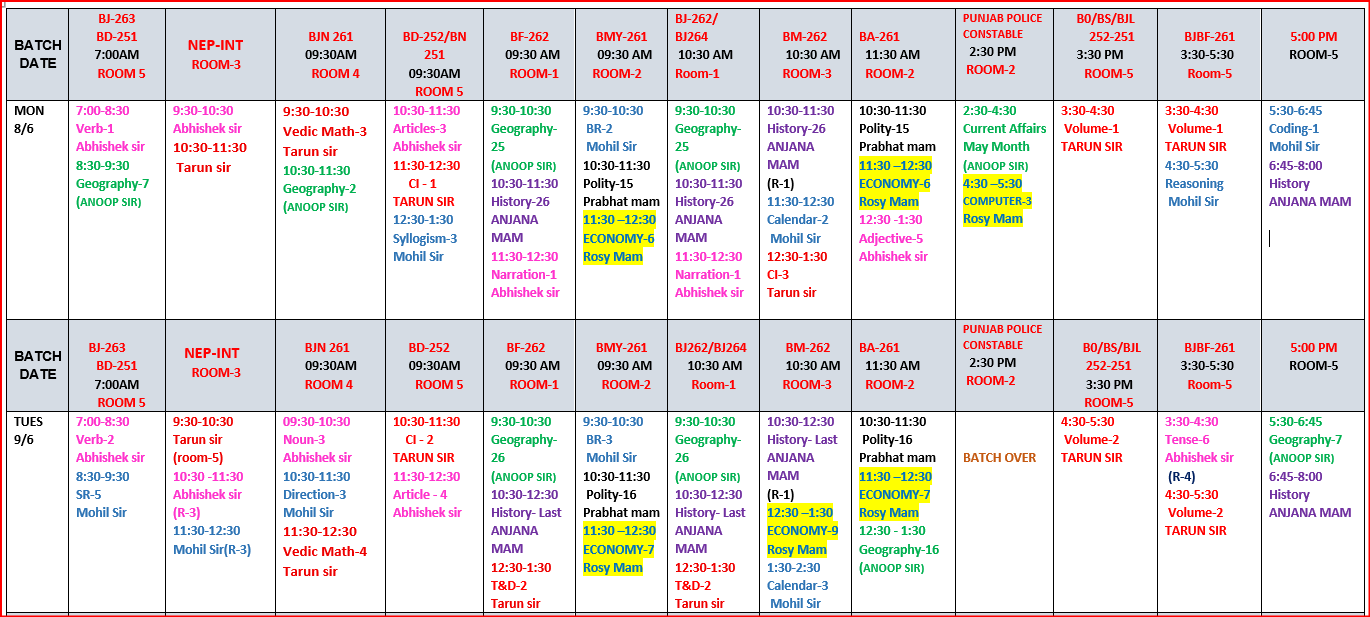 The Coaching Concept Time table&nbsp;<p>8-9 June 2026</p> image
