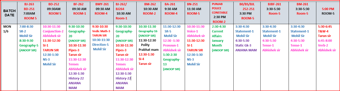 The Coaching Concept Time table&nbsp;<p>1 June 2026</p> image