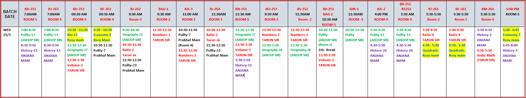 The Coaching Concept Time table&nbsp;<p>25 MARCH 2026</p> image