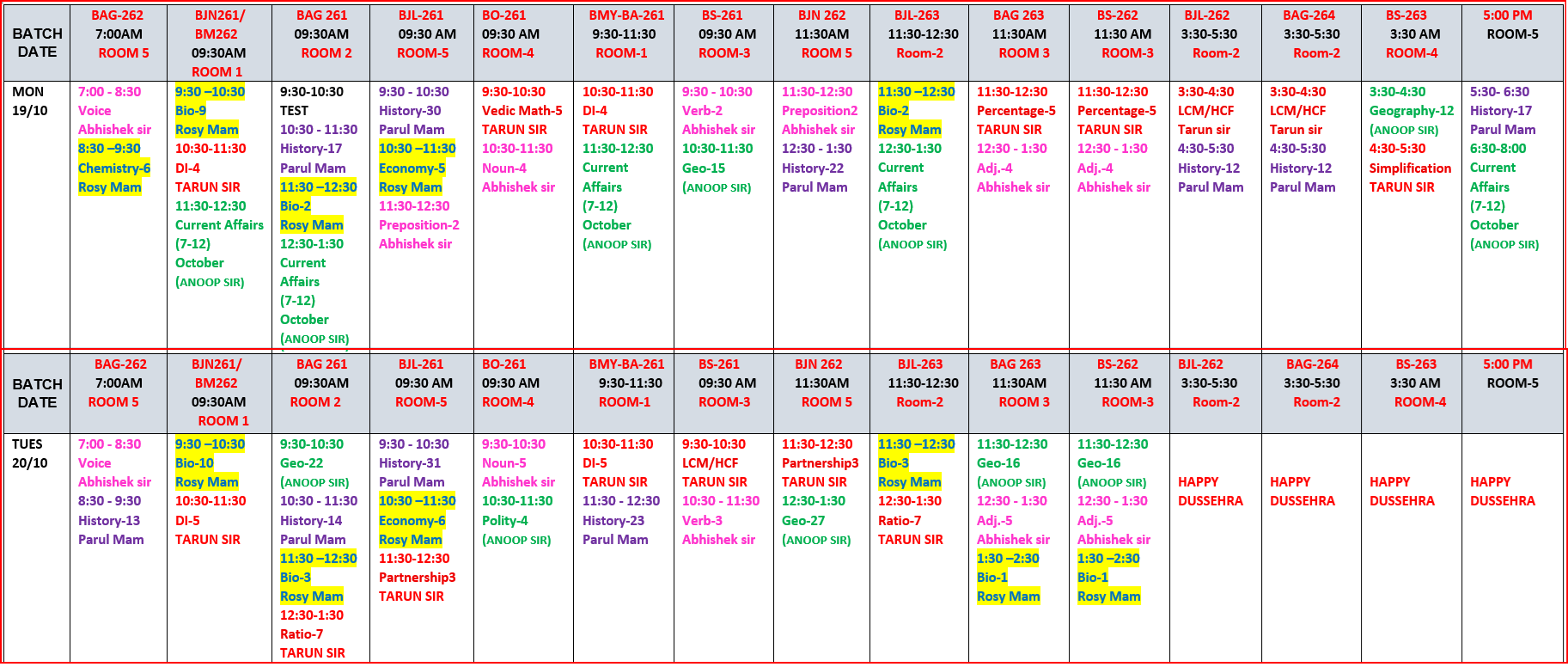 The Coaching Concept Time table&nbsp;<p>&nbsp;19-20 Oct. 2026</p> image