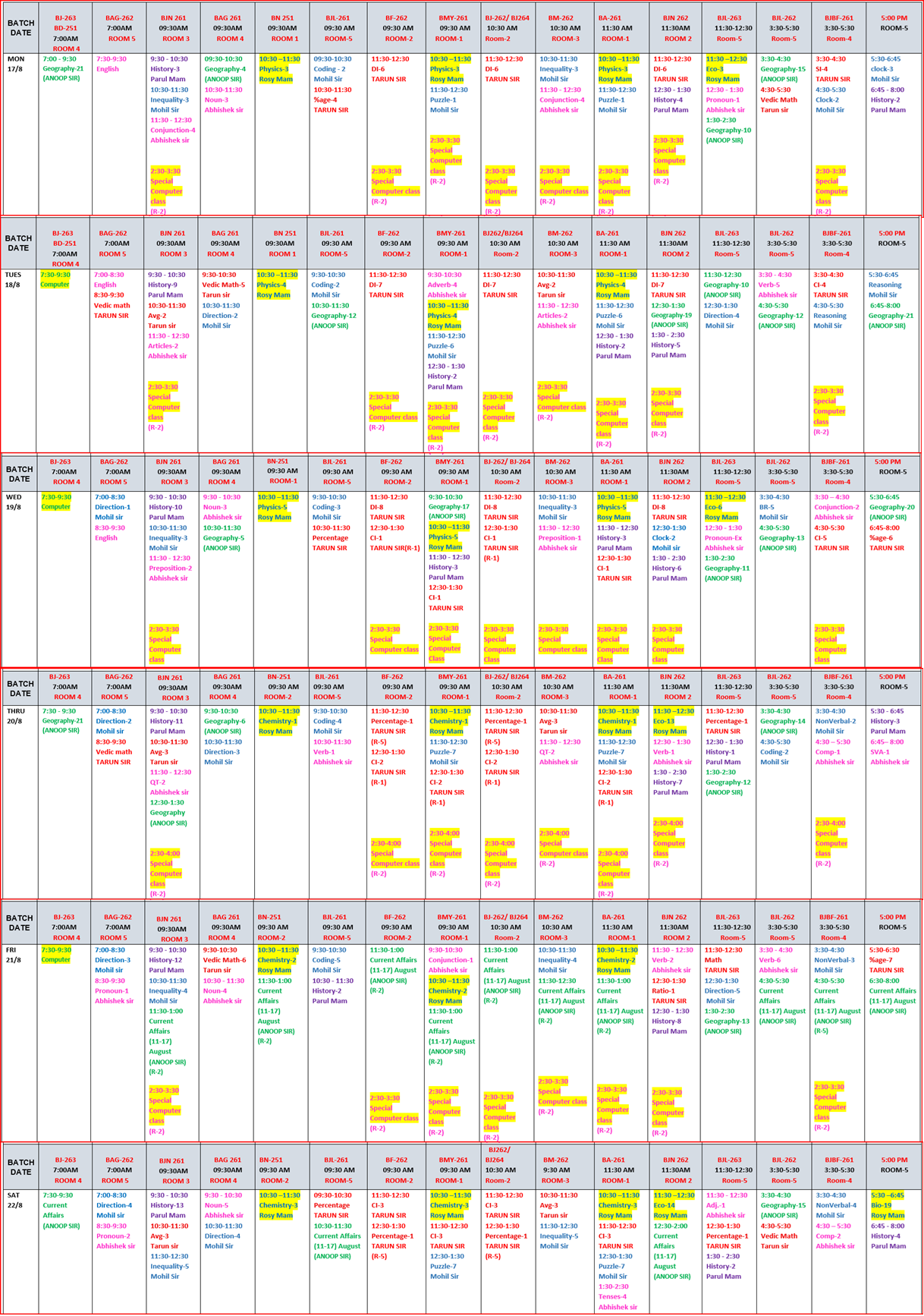 The Coaching Concept Time table&nbsp;<p>17-22 AUG 2026</p> image
